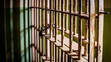 Prison Cell with cell bars