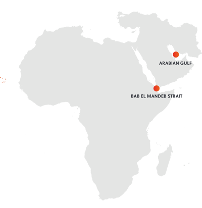 Commercial Shipping Threat Hostpots SRM MENA